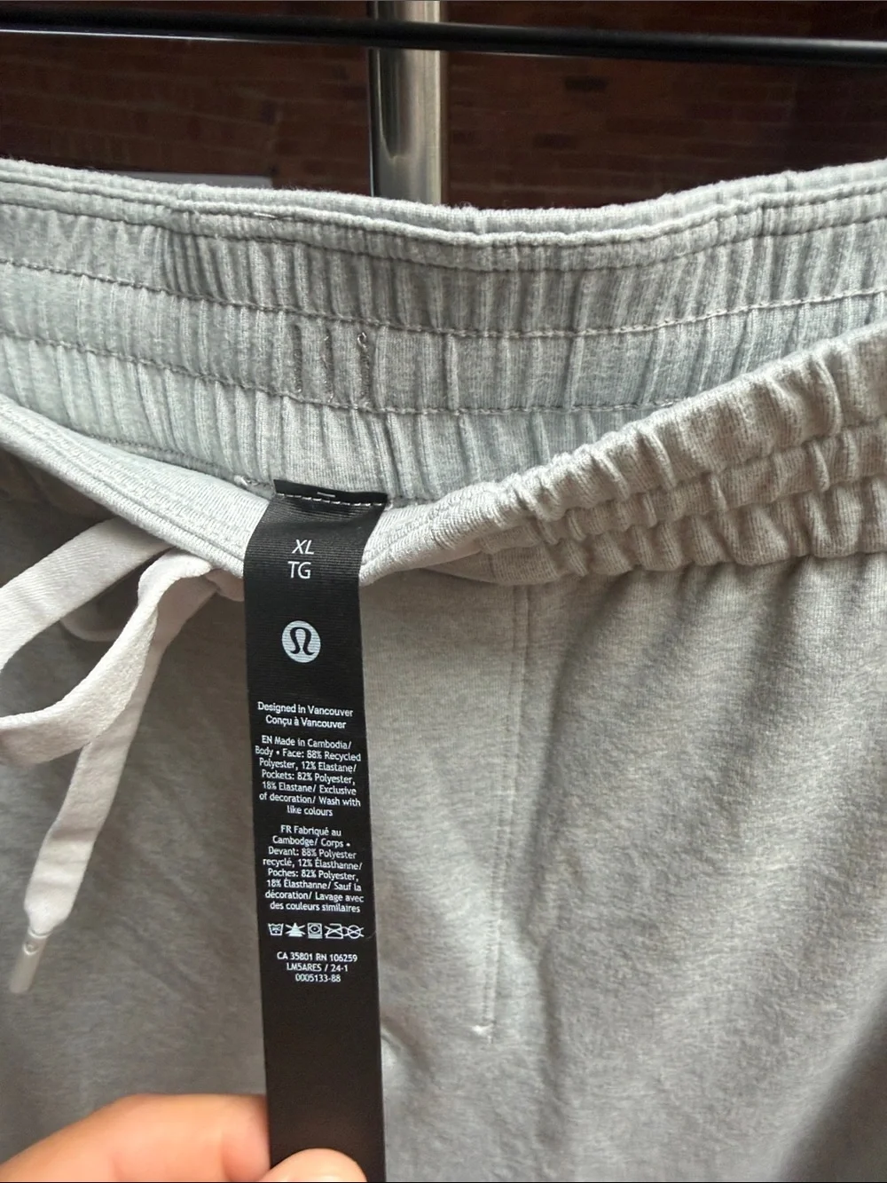 lululemon athletica Light Beige Drawstring Sweatpants